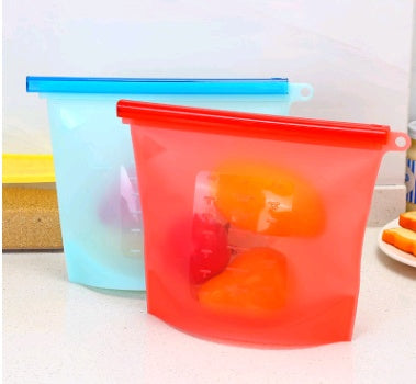 Reusable Silicone Vacuum Food Storage Bag – Leakproof & Fresh-Keeping