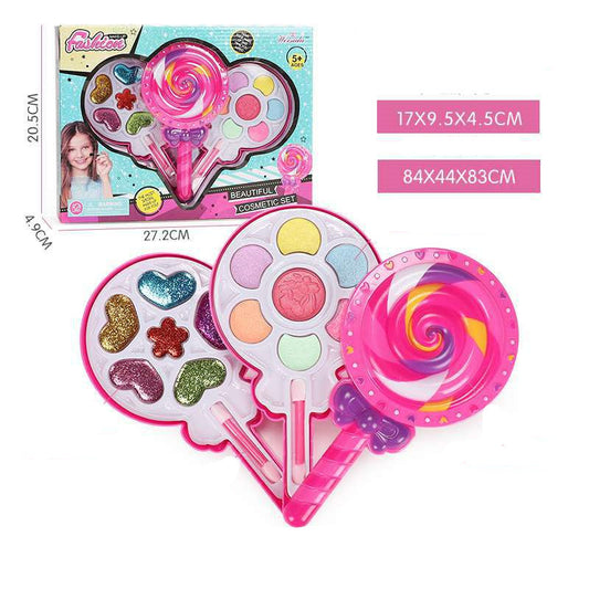 Kids Washable Makeup Kit – Pretend Play Cosmetic Toy Box
