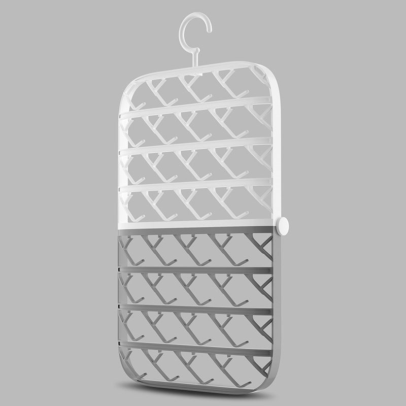 Foldable Plastic Sock Clip Rack – Push–Pull Airfoil Design