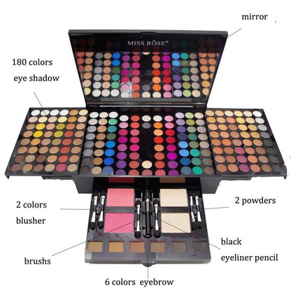 180‑Color Piano‑Shaped Makeup Palette – Eyeshadow, Blush & Contour Set