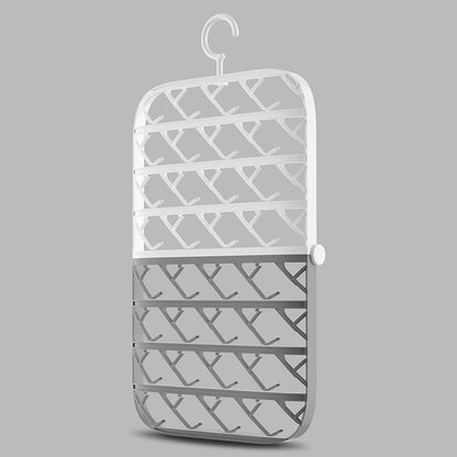 Foldable Plastic Sock Clip Rack – Push–Pull Airfoil Design