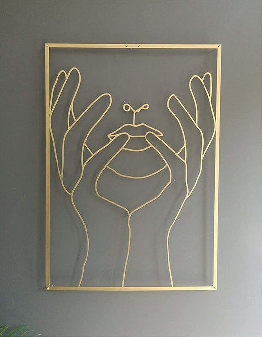 Female Line Art Acrylic Wall Decoration  Body