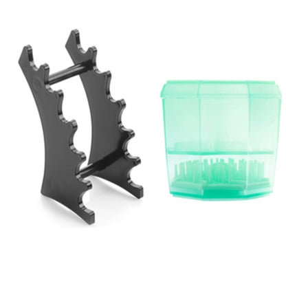 14‑Hole Makeup Brush Drying Rack Stand & Cosmetic Tool Organizer – Durable & Portable