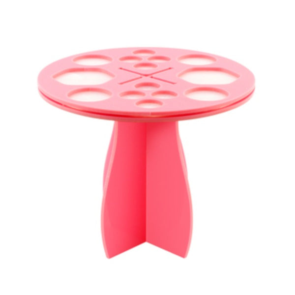 14‑Hole Makeup Brush Drying Rack Stand & Cosmetic Tool Organizer – Durable & Portable