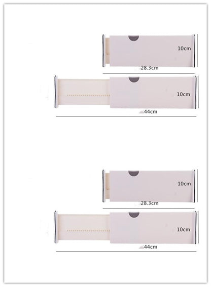 Creative telescopic partitions Plastic drawer dividers