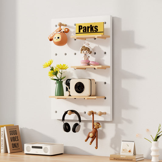 40×60 cm Solid Wood Pegboard – Modular Storage Organizer